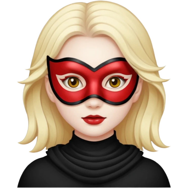 Chica con mascarilla emoji