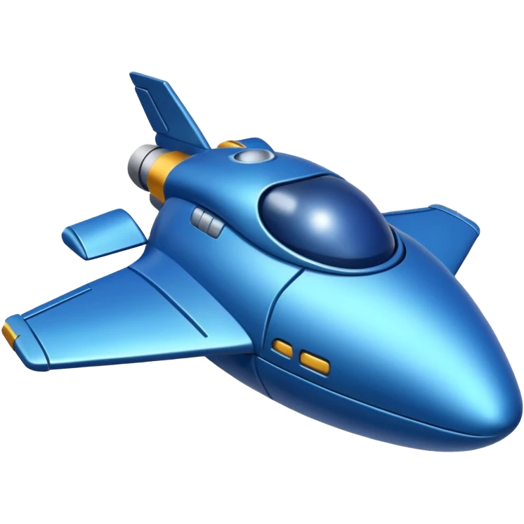 blue spacecraft emoji