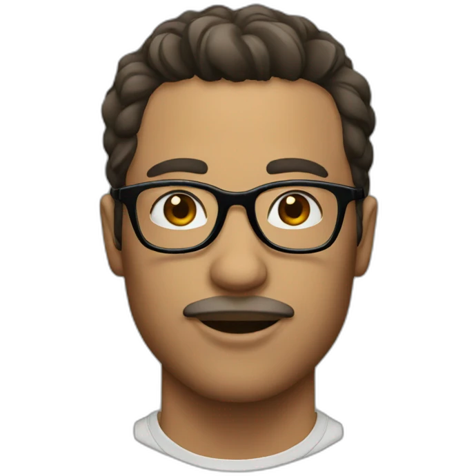 guy with bih lips and glasses emoji