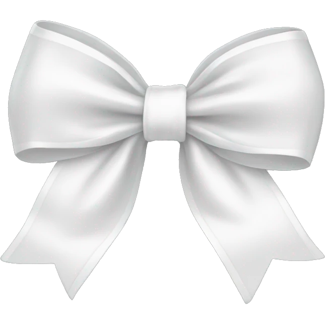 white bow emoji