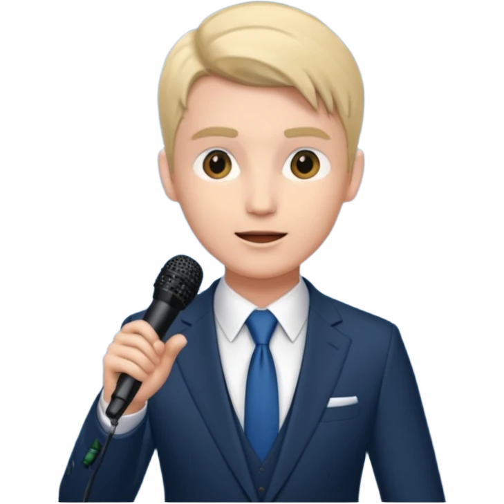 presenter on stage emoji