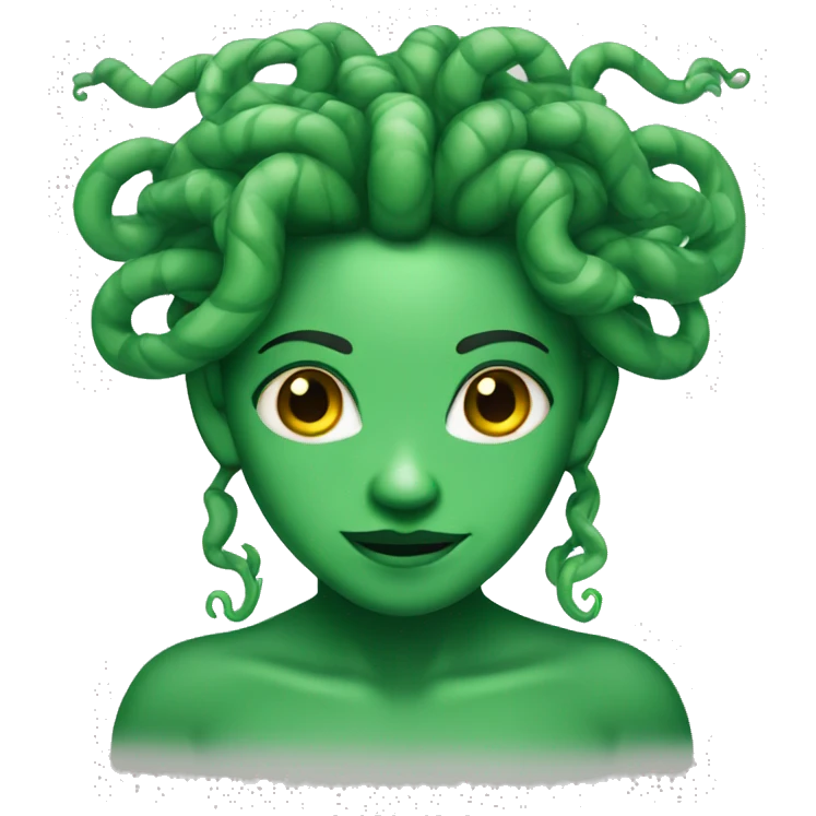 medusa green skin colour  emoji