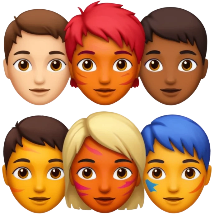 painted faces emoji