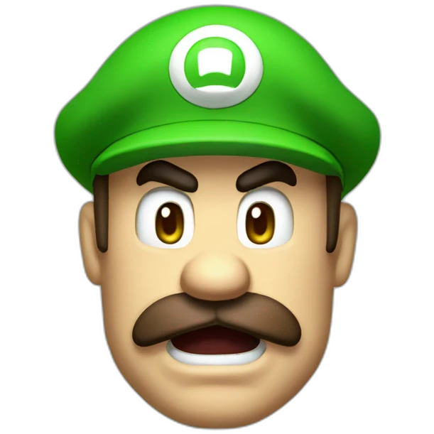 Luigi angry doomguy emoji