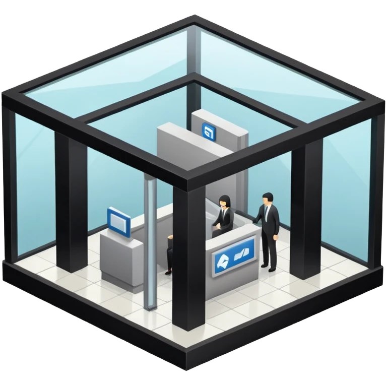 isometric bank emoji