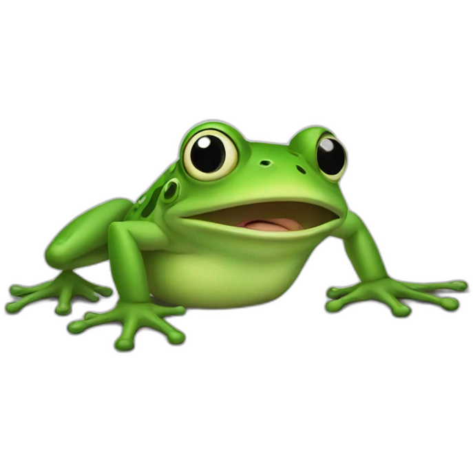 Frog fear emoji