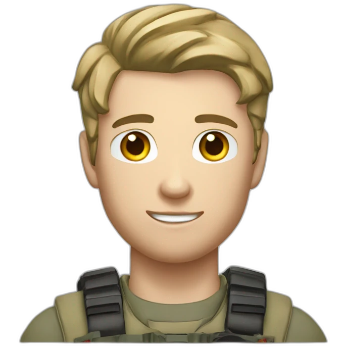 male high school student modern sporting tactical grip aimpoint emoji