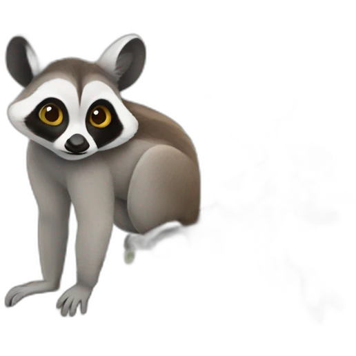 raccon kiss lemur emoji