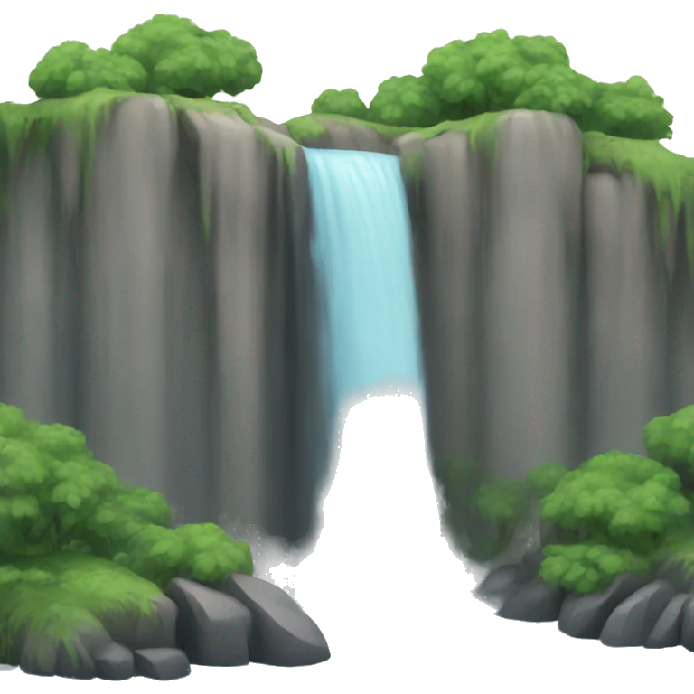 A cute waterfall  emoji