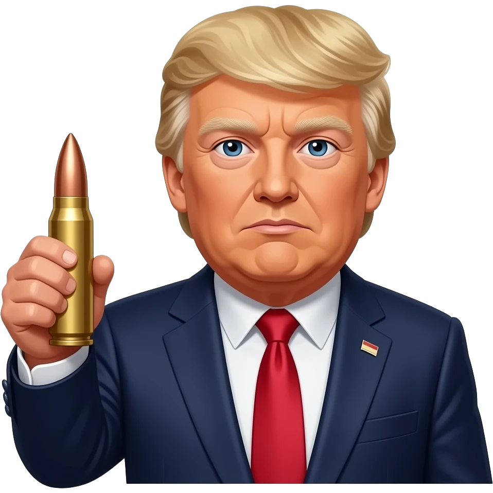Donald Trump bullet emoji