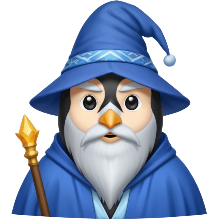 Penguin Wizard emoji