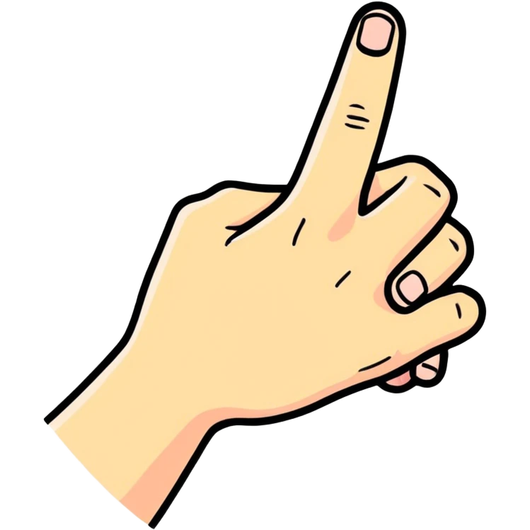 Hand doing the clock that tea finger snap  emoji