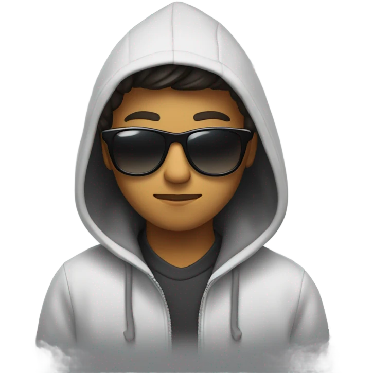 A hacker with a phone emoji