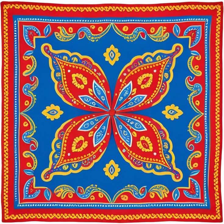 patterned bandana headscarf  emoji