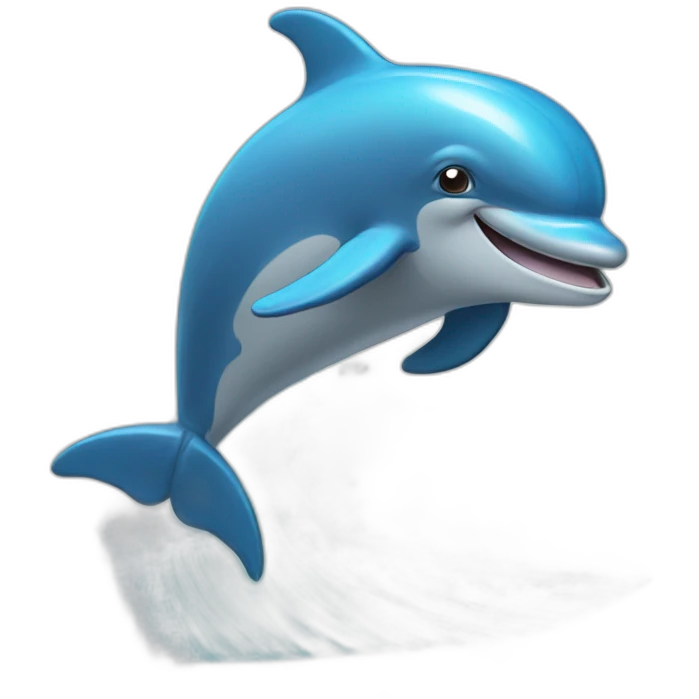 Dolphin surf emoji