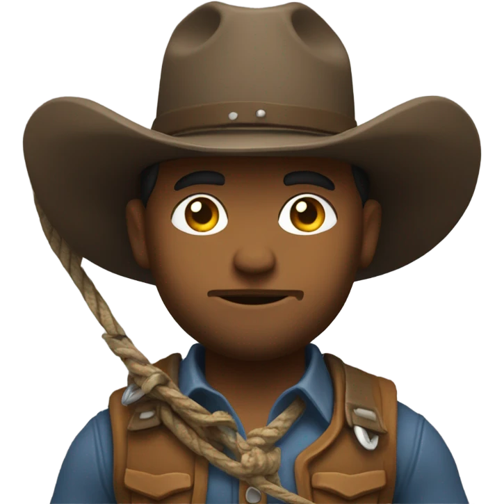 Cowboy with lasso emoji