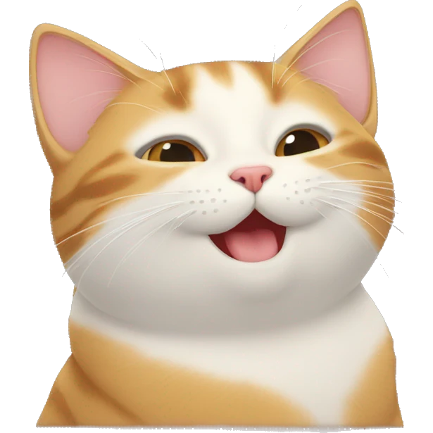 Cat giving kiss emoji