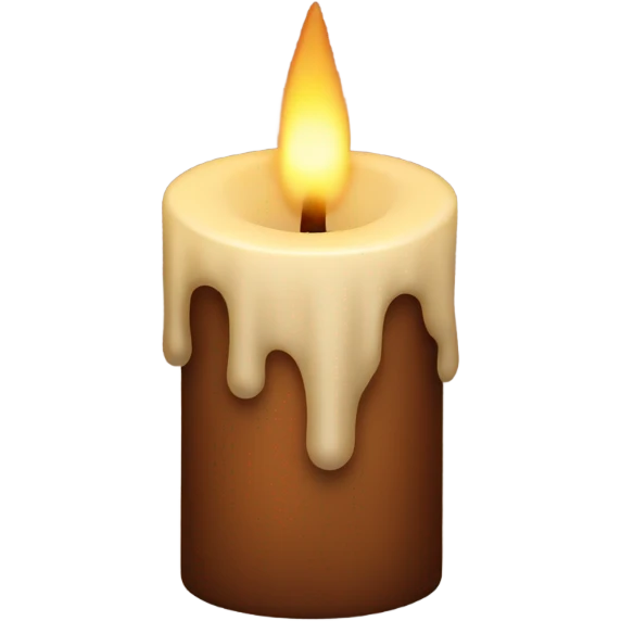 brown candle emoji