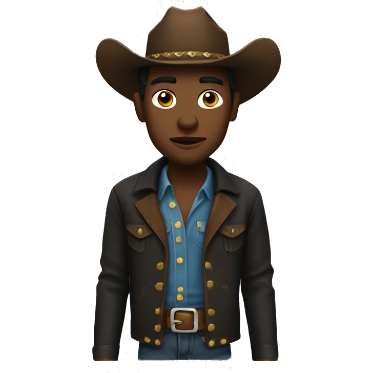 Black cowboy emoji