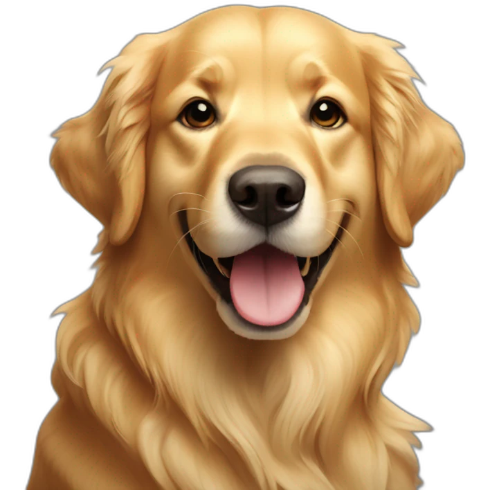 happy golden retriever emoji