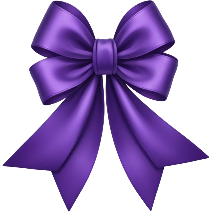 dark purple ribbon emoji