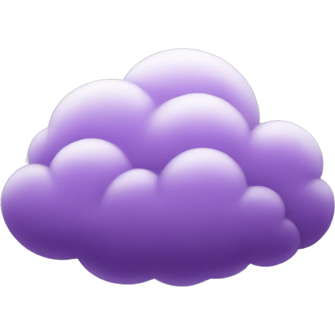 Purple cloud emoji