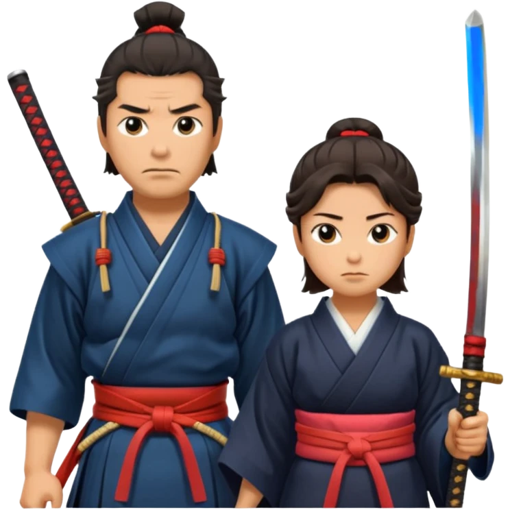 samurai  couple  emoji