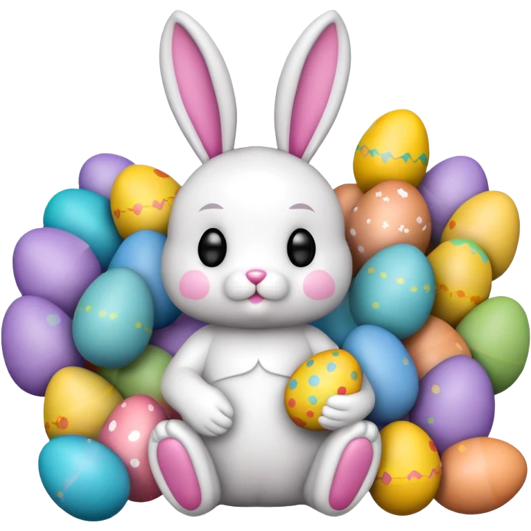 Easter Bunny with Funko Pops emoji