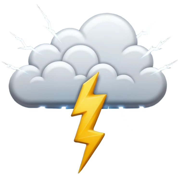 rayos tormenta emoji