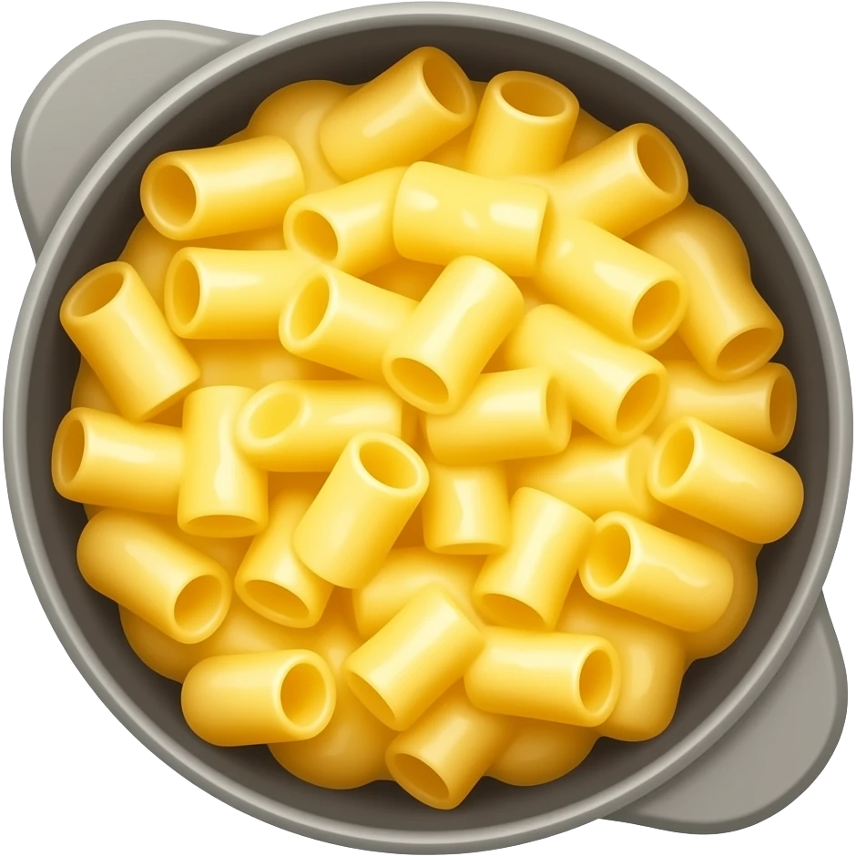 Baked Mac and cheese in a pan emoji