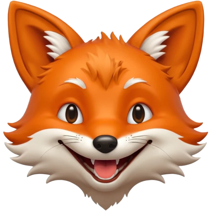 Laughing fox emoji