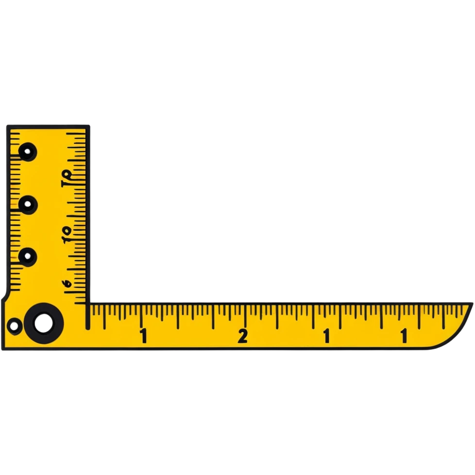 wooden ruler with inch markings emoji