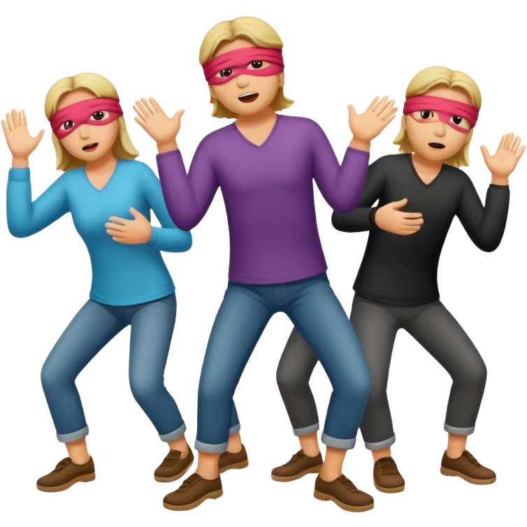 Blind leading the blind emoji