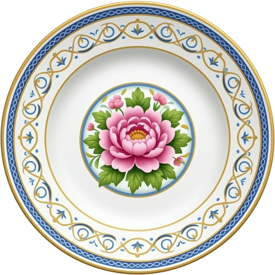 Chinoiserie vintage dish emoji