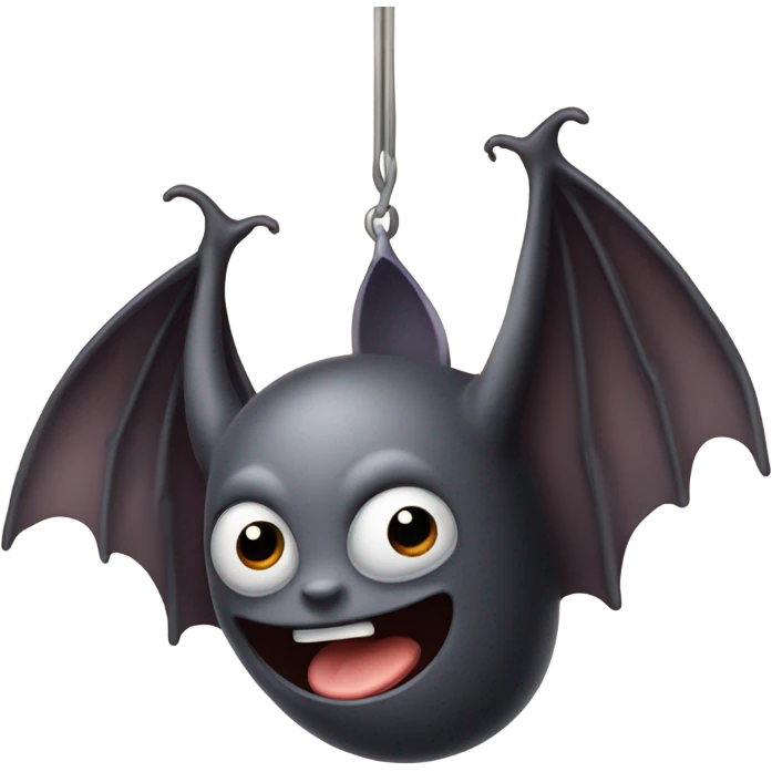 bat hanging around emoji