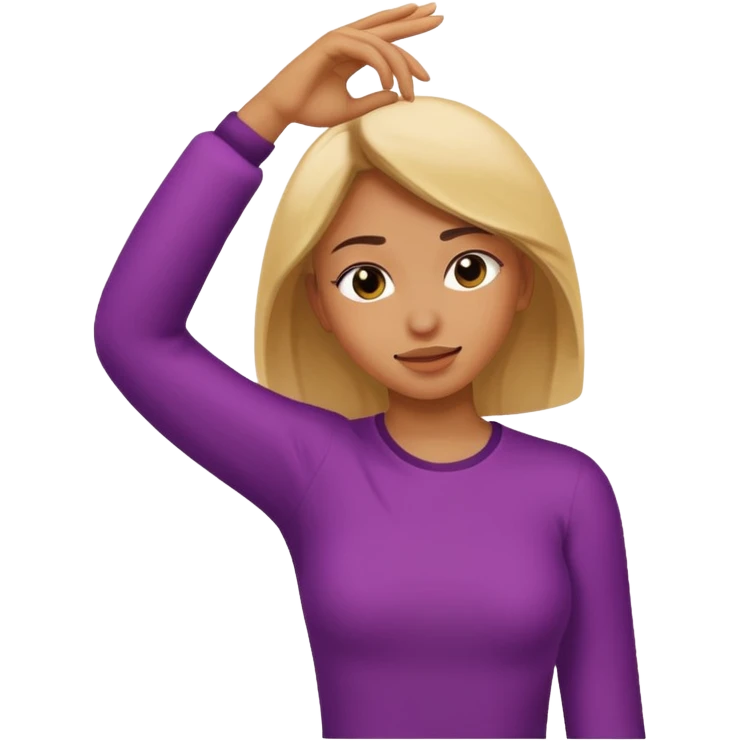 Woman doing the dab  emoji