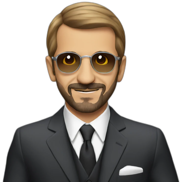 Ringo Starr in the suit emoji