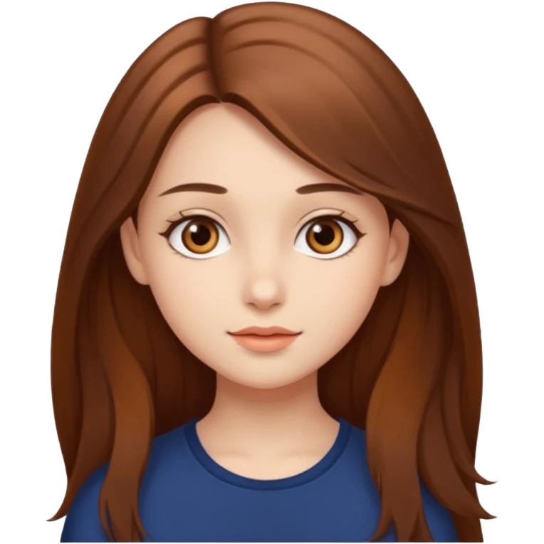 красива дівчина з карими очима emoji