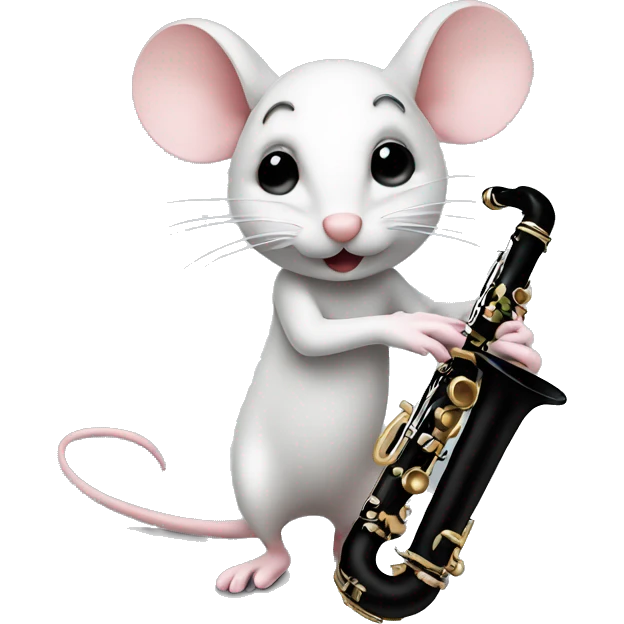MOUSE on A CLARINET emoji