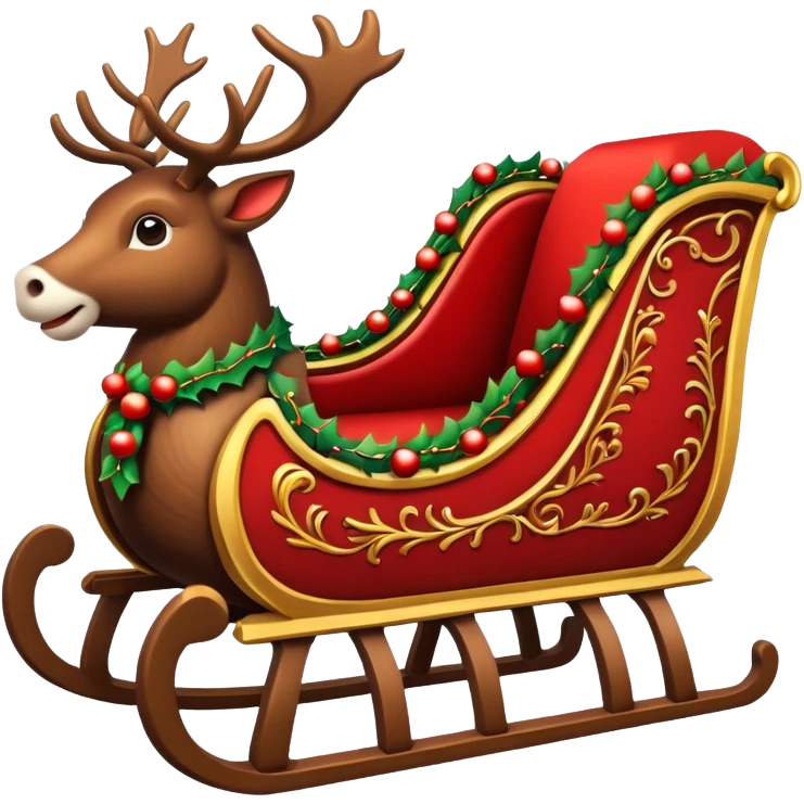 Santas sleigh emoji