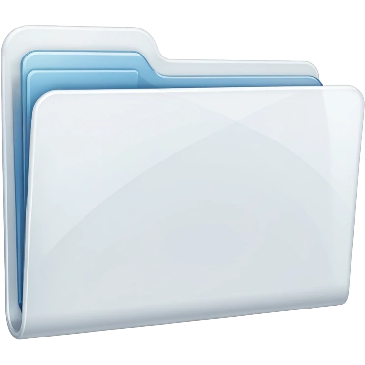 white/transparent folder emoji