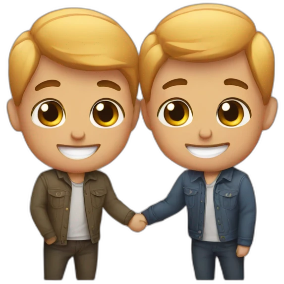 Cute gay couple emoji