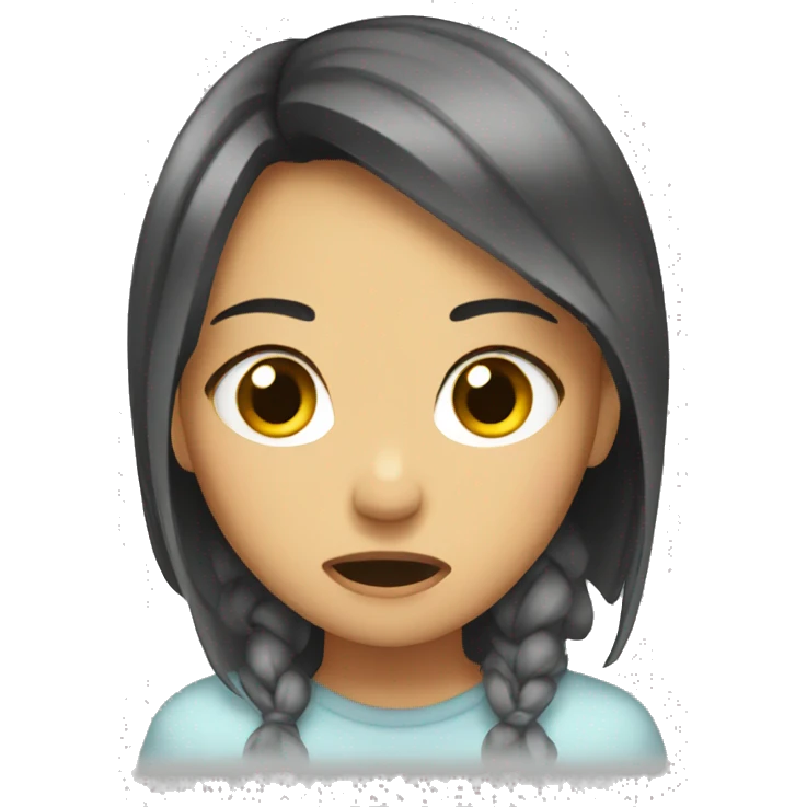 girl cry emoji
