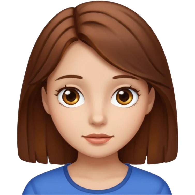girl with brown hair emoji