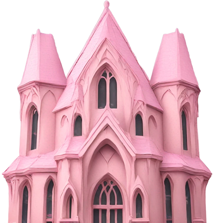 Light pink gothic architecture emoji