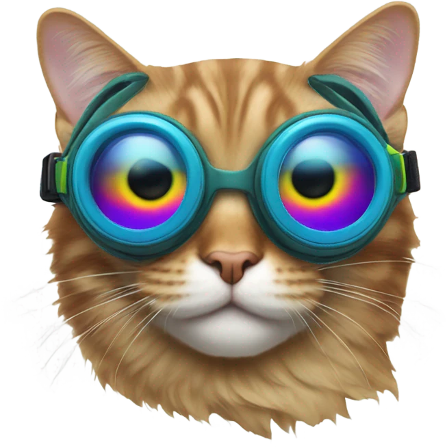cat wearing goggles  emoji