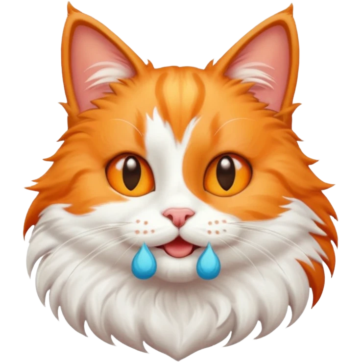 Happy,lovely and fun cat emoji