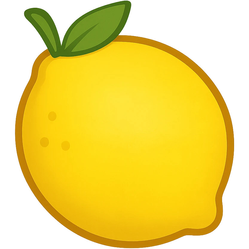 yellow lemon emoji emoji