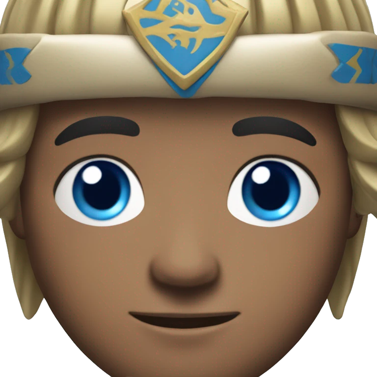 British white male with blue eyes wearing a Mongolian warrior outfit emoji