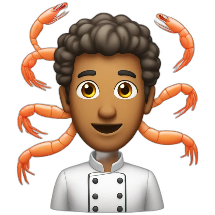 shrimp fry cook emoji